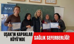 Uşak’ın Kapaklar Köyü’nde Sağlık Seferberliği! Çocuklar da Eğitime Katıldı