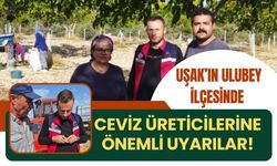 Uşak’ın Ulubey İlçesinde Ceviz Üreticilerine Önemli Uyarılar!