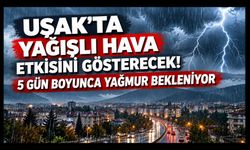 Uşak’ta Yağışlı Hava Etkisini Gösterecek! 5 Gün Boyunca Yağmur Bekleniyor
