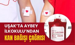 Uşak’ta Aybey İlkokulu’ndan Kan Bağışı Çağrısı: Bağışçı Getiren Öğrencilere Madalya