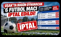 Uşak’ta Bugün Oynanacak 6 Futbol Maçı İptal Edildi!