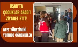 Uşak’ta Çocuklar AFAD’ı Ziyaret Etti! Afet Yönetimini Yerinde Öğrendiler