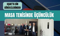 Uşak’ta Din Görevlilerinden Masa Tenisinde Üçüncülük