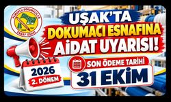 Uşak’ta Dokumacı Esnafına Aidat Uyarısı! Son Ödeme Tarihi 31 Ekim