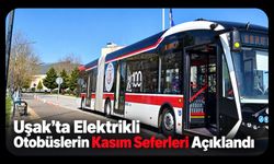 Uşak’ta Elektrikli Otobüslerin Kasım Seferleri Açıklandı