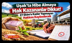 Uşak’ta Hibe Almaya Hak Kazananlar Dikkat! 27 Ekim’e Kadar Yapmayan Hakkını Kaybedecek
