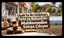 Uşak’ta İki Dükkan, Tarla ve Bahçeli Ev Mahkemeden Satışa Çıkıyor