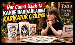 Uşak’ta Kahve Bardaklarına Karikatür Çiziliyor! Her Cuma Tozlu Kitap Kafe’de
