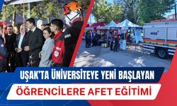 Uşak’ta Üniversiteye Yeni Başlayan Öğrencilere Afet Eğitimi