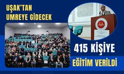 Uşak’tan Umreye Gidecek 415 Kişiye Eğitim Verildi