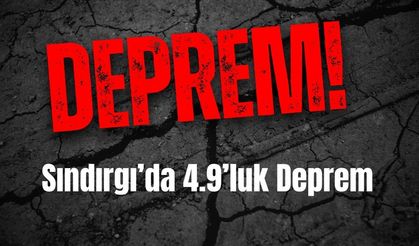 Sındırgı'da 4.9 luk Deprem Meydana Geldi