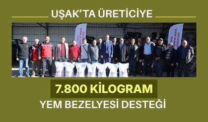 Uşak’ta Üreticiye 7.800 Kilogram Yem Bezelyesi Desteği