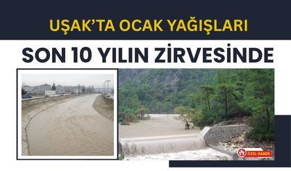 Uşak’ta Ocak Yağışları Son 10 Yılın Zirvesinde