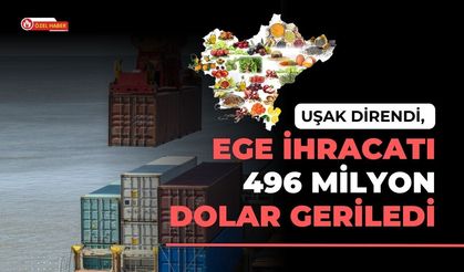 Uşak Direndi, Ege İhracatı 496 Milyon Dolar Geriledi