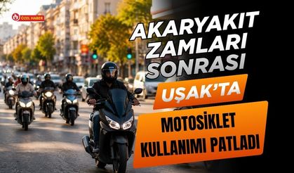 Akaryakıt Zamları Sonrası Uşak’ta Motosiklet Kullanımı Patladı