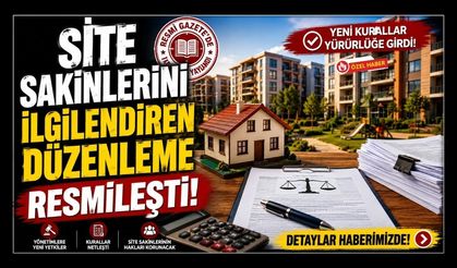 Site Sakinlerini İlgilendiren Düzenleme Resmileşti