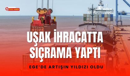 Uşak İhracatta Sıçrama Yaptı: Ege’de Artışın Yıldızı Oldu