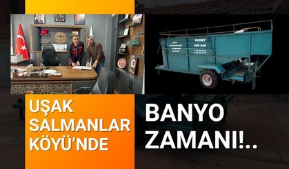 Uşak Salmanlar Köyü’nde Banyo Zamanı!..