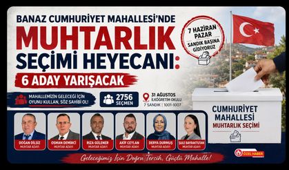 Banaz Cumhuriyet Mahallesi’nde Muhtarlık Seçimi Heyecanı, 6 Aday Yarışacak