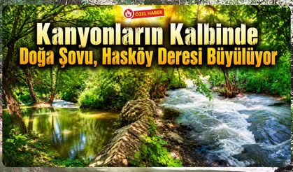 Kanyonların Kalbinde Doğa Şovu, Hasköy Deresi Büyülüyor