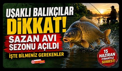 Uşaklı Balıkçılar Dikkat! Sazan Avı Sezonu Açıldı, İşte Bilmeniz Gerekenler