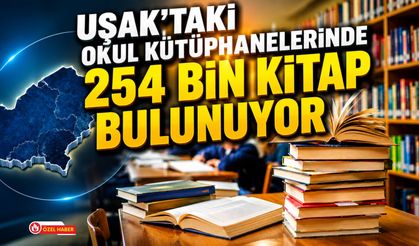 Uşak'taki Okul Kütüphanelerinde 254 Bin Kitap Bulunuyor