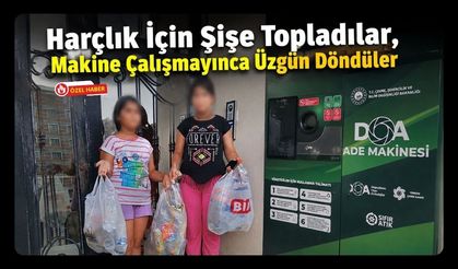 Şişe Toplayan Çocuklar Makine Çalışmayınca Üzüldü