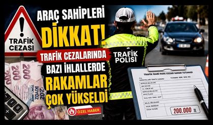 Araç Sahipleri Dikkat! Trafik Cezalarında Bazı İhlallerde Rakamlar Çok Yükseldi