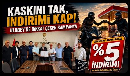 Kaskını Tak, İndirimi Kap! Ulubey'de Dikkat Çeken Kampanya