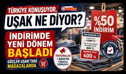 Türkiye Konuşuyor, Uşak Ne Diyor? İndirimde Yeni Dönem Başladı, Gözler Uşak'taki Mağazalarda