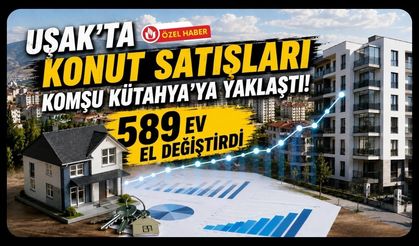 Uşak’ta Konut Satışları Komşu Kütahya’ya Yaklaştı, 589 Ev El Değiştirdi
