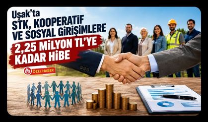 Uşak’ta STK, Kooperatif ve Sosyal Girişimlere 2,25 Milyon TL’ye Kadar Hibe