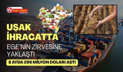 Uşak İhracatta Ege’nin Zirvesine Yaklaştı: 8 Ayda 296 Milyon Doları Aştı