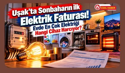 Uşak’ta Sonbaharın İlk Elektrik Faturası! Evde En Çok Elektriği Hangi Cihaz Harcıyor?