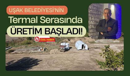Uşak Belediyesi’nin Termal Serasında Üretim Başladı! Tesisin 2027’de Tamamlanması Bekleniyor