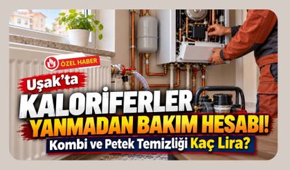Uşak’ta Kaloriferler Yanmadan Bakım Hesabı! Kombi ve Petek Temizliği Kaç Lira?