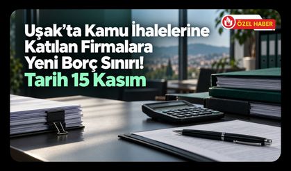 Uşak’ta Kamu İhalelerine Katılan Firmalara Yeni Borç Sınırı! Tarih 15 Kasım