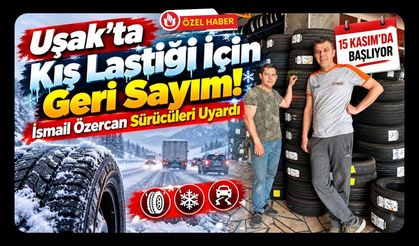 Uşak’ta Kış Lastiği İçin Geri Sayım! İsmail Özercan Sürücüleri Uyardı