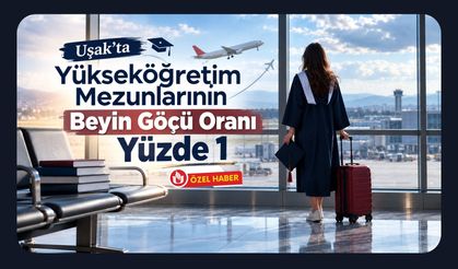 Uşak’ta Yükseköğretim Mezunlarının Beyin Göçü Oranı Yüzde 1