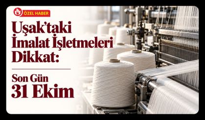 Uşak’taki İmalat İşletmeleri Dikkat: Destekte Son Gün 31 Ekim