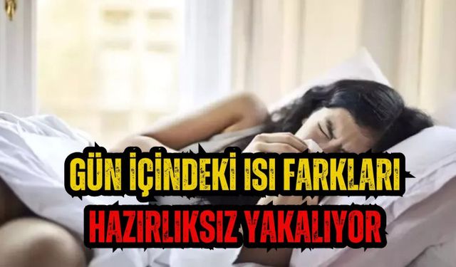 GÜN İÇİNDEKİ ISI FARKLARI HAZIRLIKSIZ YAKALIYOR