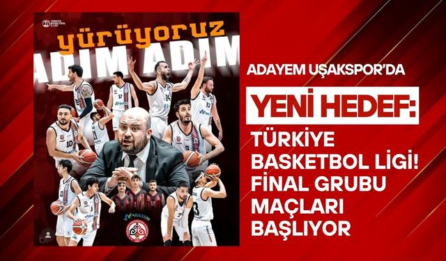 Uşak Basketbol’da Yeni Hedef: Türkiye Basketbol Ligi! Final Grubu Maçları Başlıyor