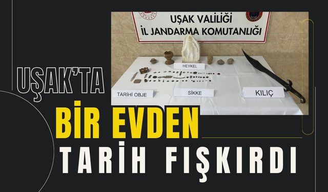 Uşak’ta Bir Evden Tarih Fışkırdı