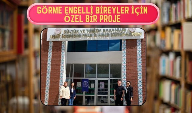 15 adet Braille alfabesiyle yazılmış çocuk hikaye kitapları bağışladılar