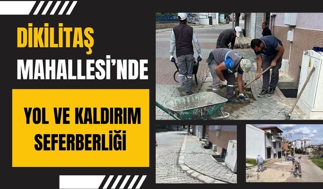 Dikilitaş Mahallesi’nde Yol ve Kaldırım Seferberliği