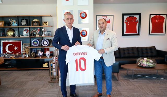 Caner Demir, TFF Başkanı Hacıosmanoğlu'nu Ziyaret Etti