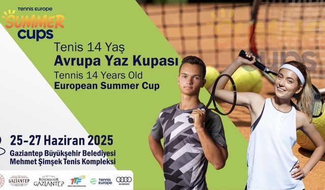 Tennis Europe Avrupa Yaz Kupası Elemeleri 25-27 Haziran’da Gaziantep’te