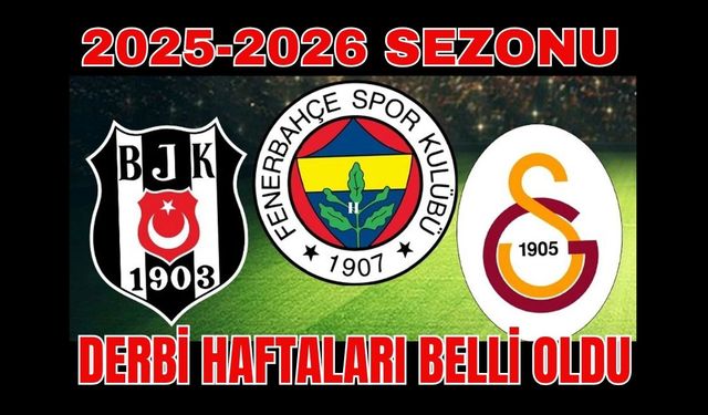 Süper Lig 2025-2026 Sezonu Derbi Takvimi Açıklandı!