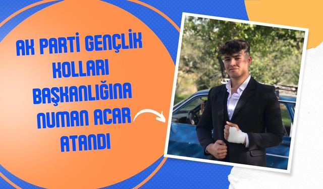 AK Parti Gençlik Kolları Başkanlığına Numan Acar Atandı