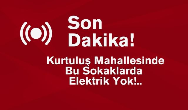 Bu Sokaklarda Elektrik Yok..